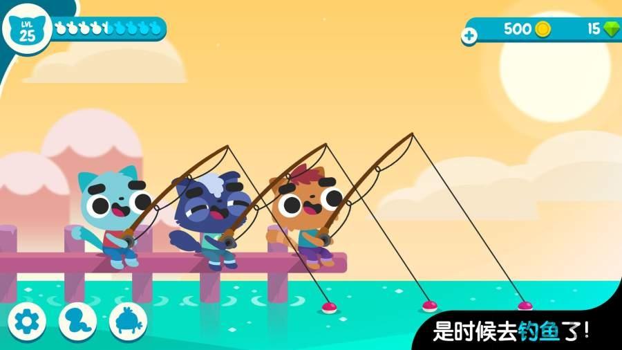 猫咪钓鱼汉化破解版下载,猫咪钓鱼,猫咪游戏,钓鱼游戏